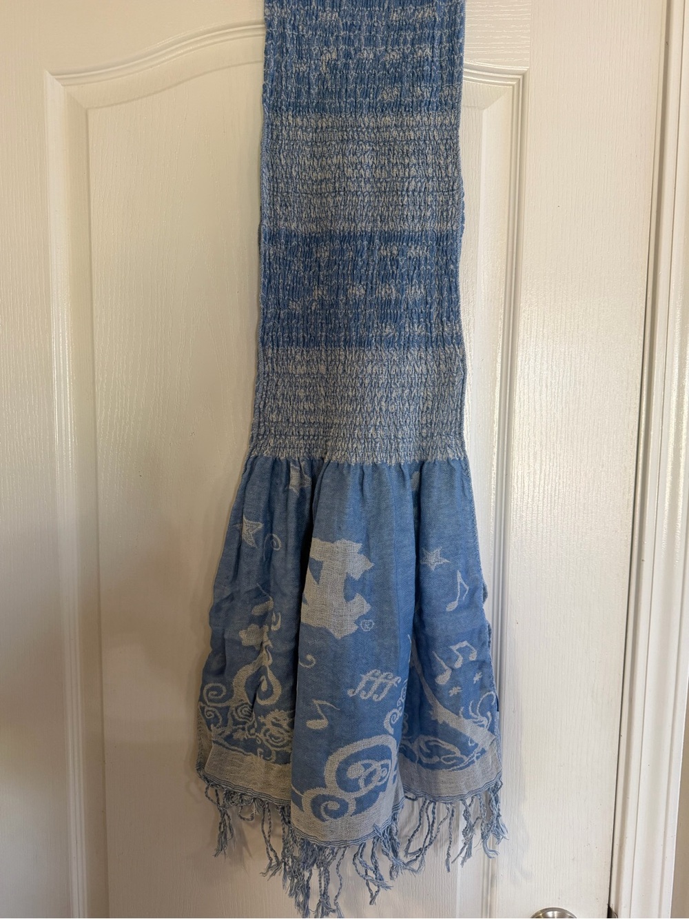 New UNC Tar Heels fan scarf or shawl.